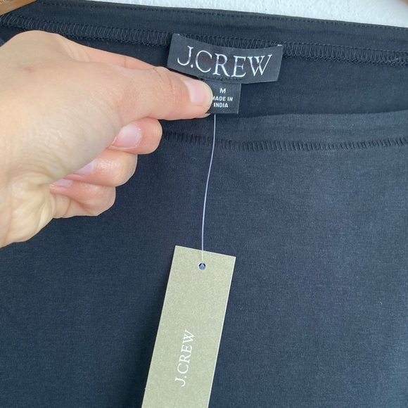 J. Crew Stretch cotton shell top Women's Classic Black Tank Top Medium - Picture 3 of 5